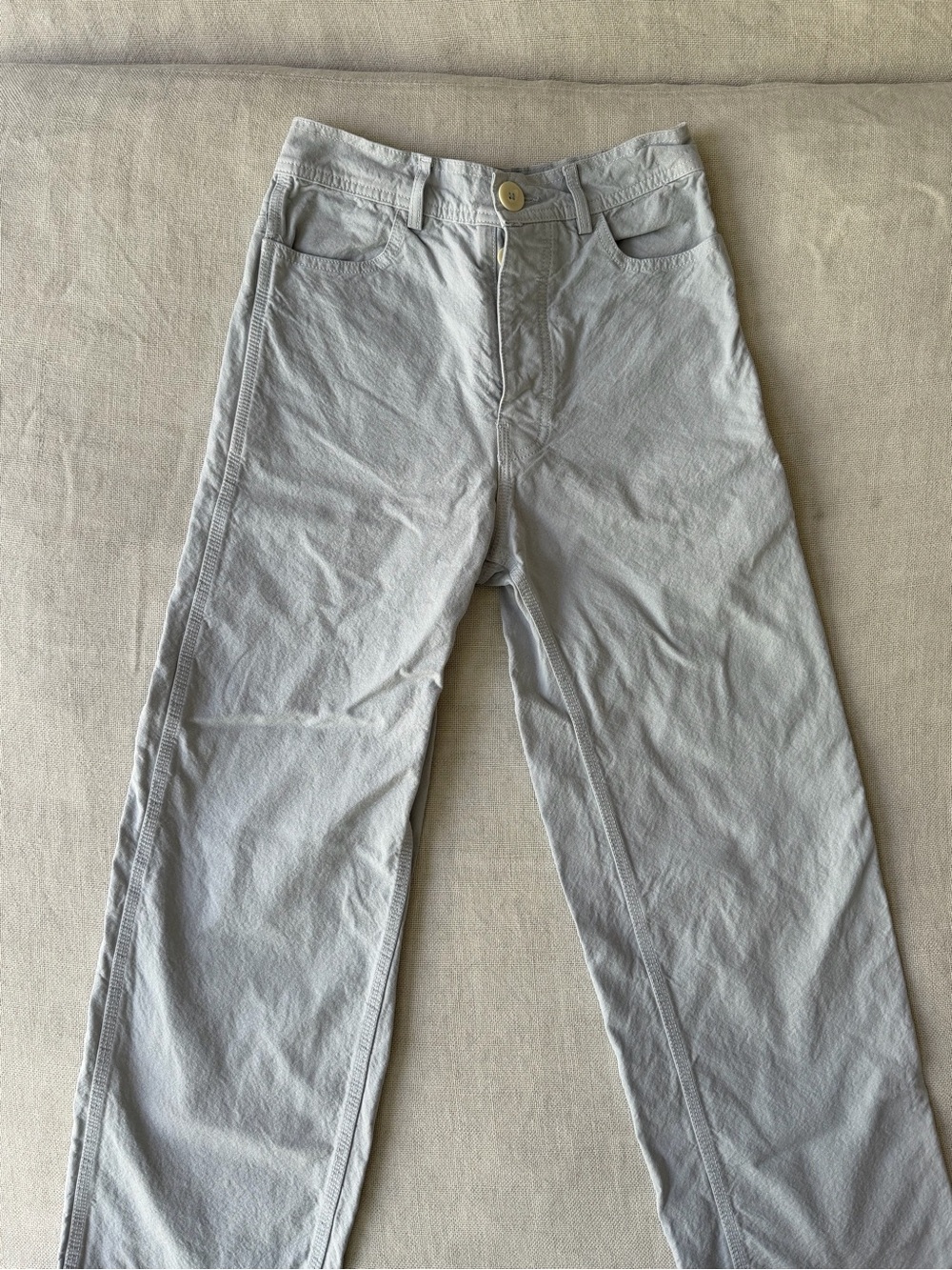 Jesse Kamm Handy Pants in Smokey Blue Size 4 - Picture 2 of 5